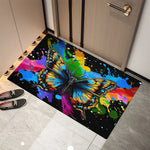 tapis moderne violet papillons résistant rides extérieur intérieur décoration maison salon entrée 30x50cm