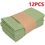 serviette table polyester vert olive unie cuisine salle manger décoration mariage