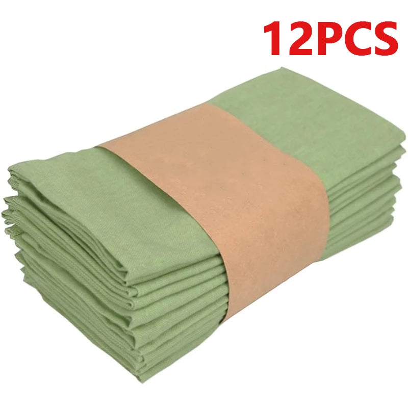 serviette table polyester vert olive unie cuisine salle manger décoration mariage