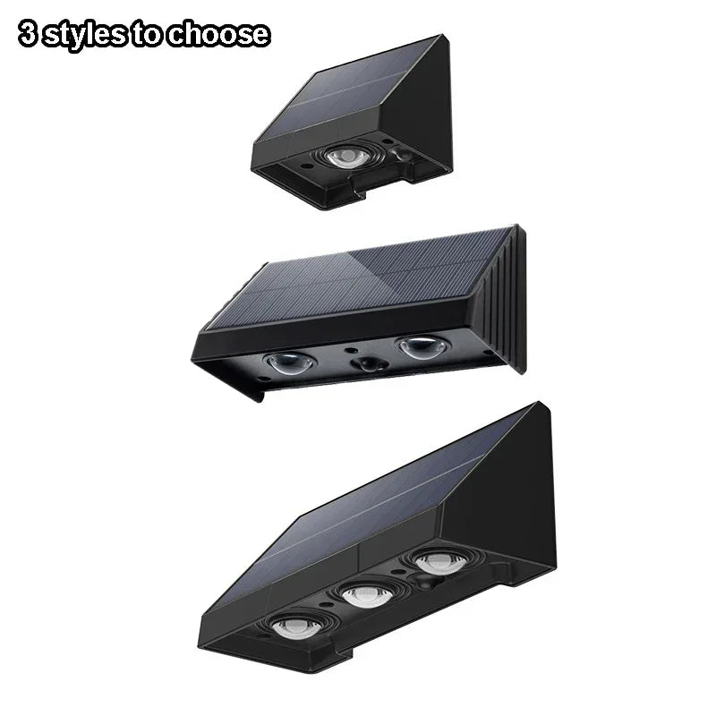 lampe murale solaire contemporaine éclairage extérieur led miroir