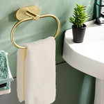 porte serviettes mural adhésif noir moderne minimaliste acier inoxydable lisse brillant salle bain cuisine