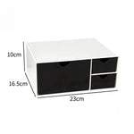 boîte rangement blanc noir tiroirs minimaliste moderne organisateur cosmétique multipurpose respectueux environnement