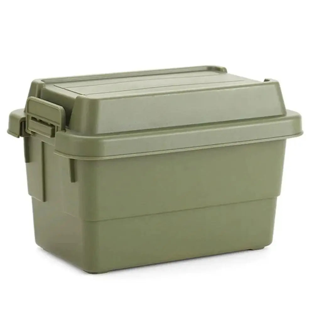 boîte rangement pratique beige vert olive pots conservation couvercle robuste plastique respectueux environnement