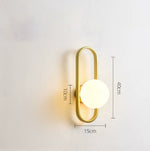appliques murales modernes verre métal chambre coucher éclairage led minimaliste