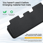 tapis sol voiture noir rayures horizontales minimaliste anti dérapant boucle spécifique imperméable intérieur auto