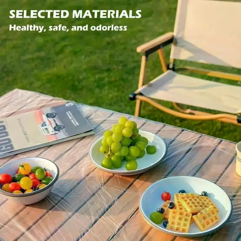 nappe jetable transparente élastique imperméable moderne table résistante huile écologique