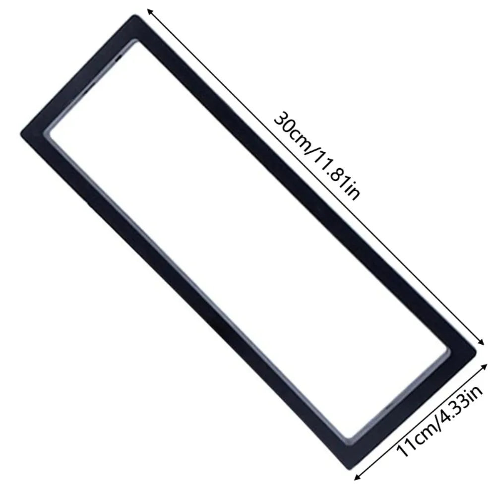 cadre photo transparent contemporain clips noir fleurs séchées boîte rangement bijoux décoration maison 30cm