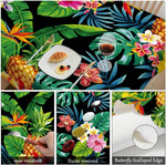 Nappe Rectangle Polyester Imperméable Feuillage Tropical pour Table