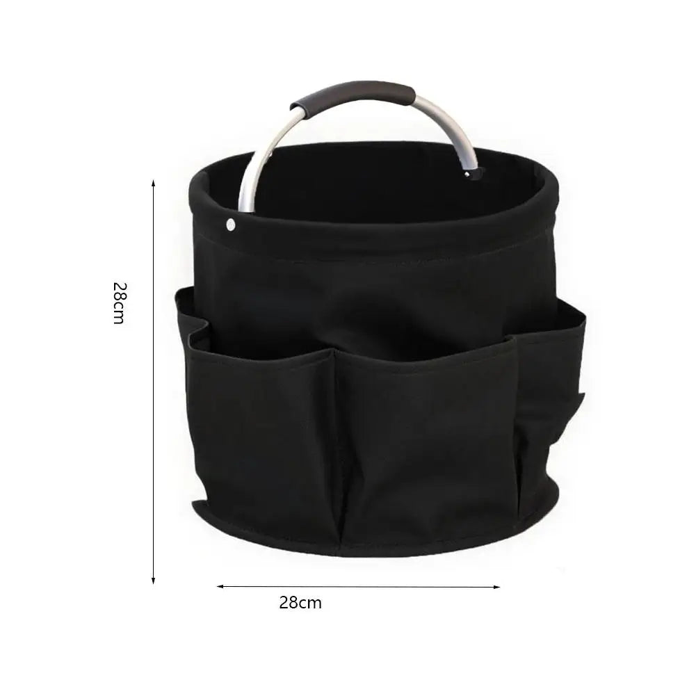 sac pliable multi poches grande capacité vert rouge bleu noir poches extérieures poignées métalliques