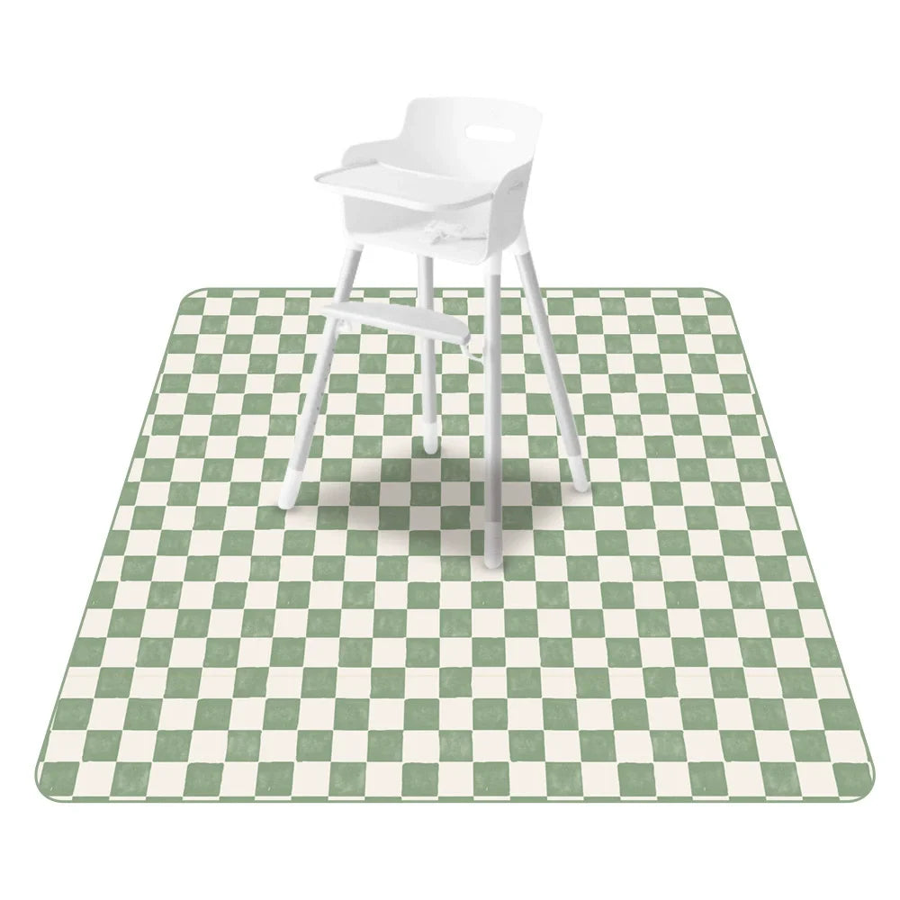 tapis imperméable anti dérapant voitures rayures dinosaures fleurs moderne enfantin blanc orange bleu vert