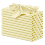 serviettes table satin rose moderne élégantes 12 pièces polyester usage maison restaurant decoration festive
