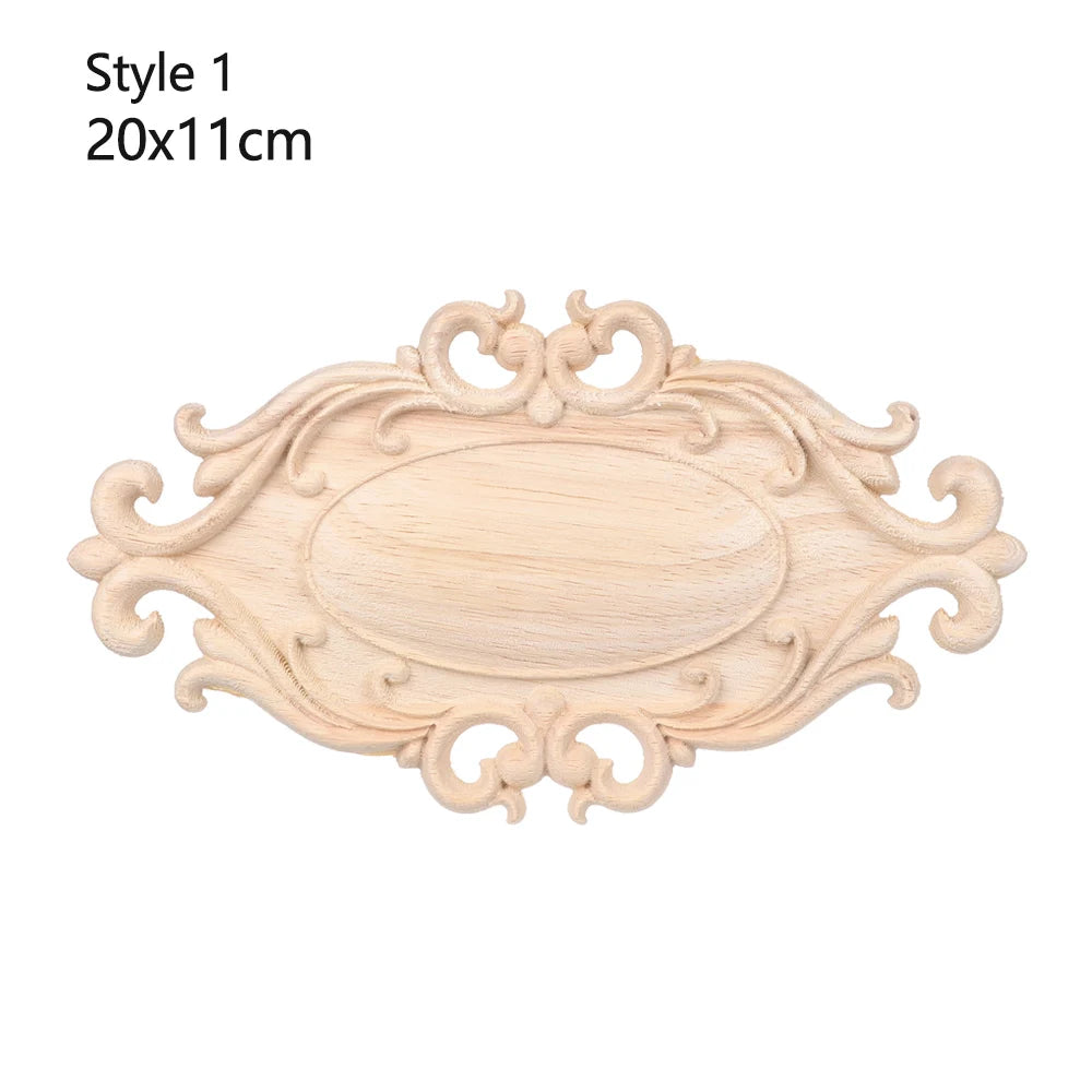appliques decoratives bois floral sculptees baroques naturelles decoration murale farmhouse classic