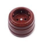 interrupteur bouton céramique classique vintage noir blanc marron mat opacité trous
