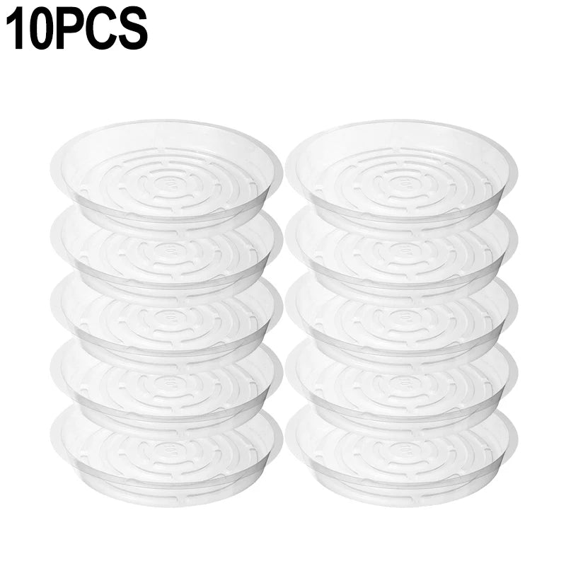 plateau drainage fleurs transparent rond gravé moderne rangement déchets maison jardin
