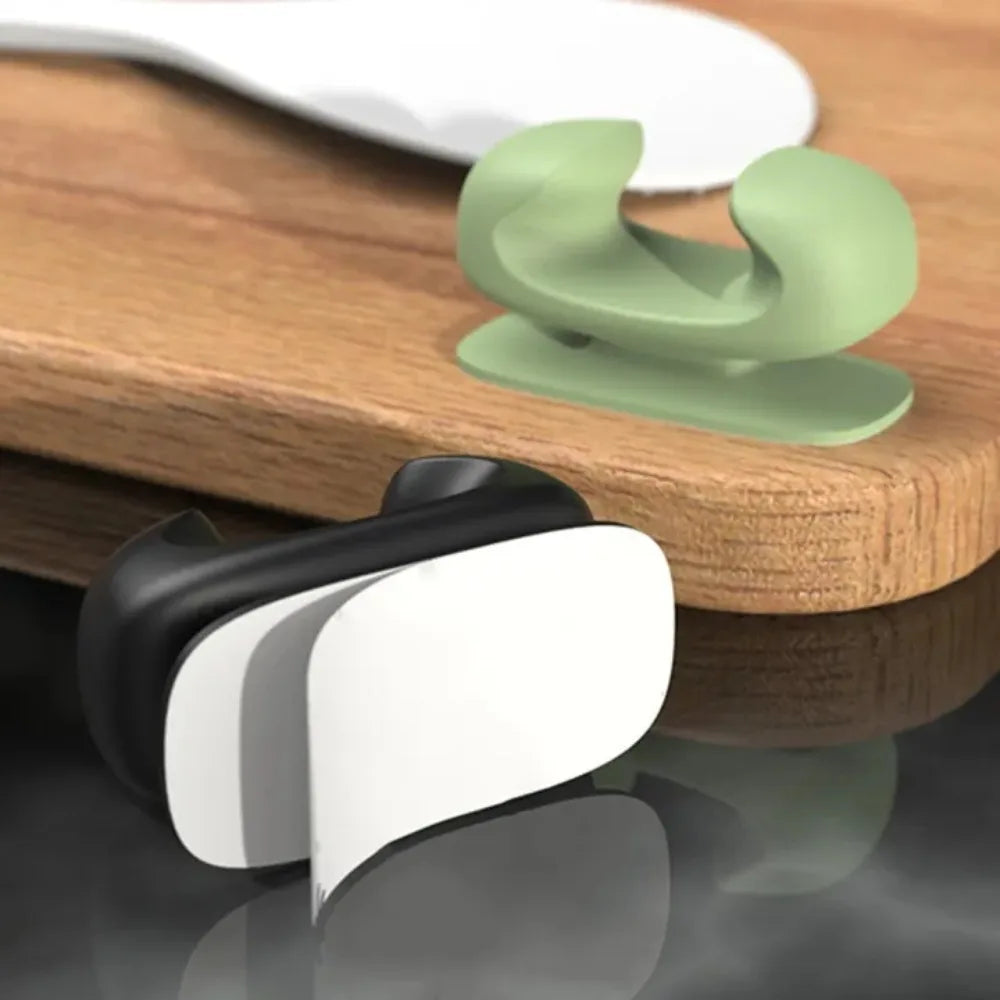 support couteau riz adhésif silicone couleur neutre moderne minimaliste blanc vert gris rose