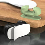 support couteau riz adhésif silicone couleur neutre moderne minimaliste blanc vert gris rose