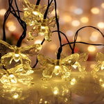guirlande lumineuse solaire papillons transparents jaunes vertes bleues modernes modes étanches chambre salon