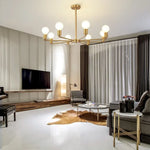 chandelier industriel moderne or noir ampoules e26 verre transparent