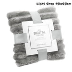 couverture polaire beige rayures hiver douce polyester coton 100x150cm 70x100cm 45x65cm confortable fixations
