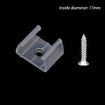 Clips fixation ruban led blanc translucide moderne vis certification ul vde ccc fcc.gs