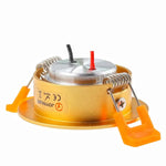 spot led noir orange argent 3w clips modernes 65mm 25mm 50mm
