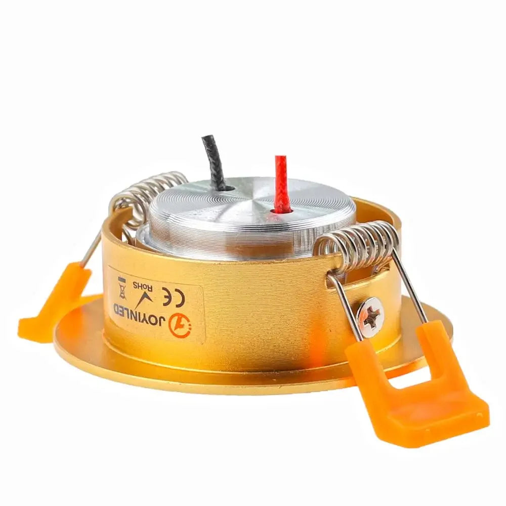 spot led noir orange argent 3w clips modernes 65mm 25mm 50mm