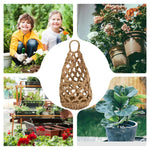 panier suspendu boho panier crocheté motifs géométriques plante intérieur décoration chambre salon
