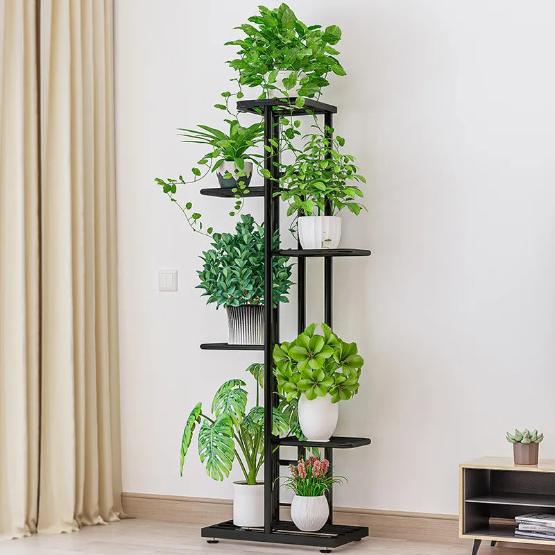 étagère plantes niveaux métal vis fixation moderne minimaliste balcon jardinDecoration