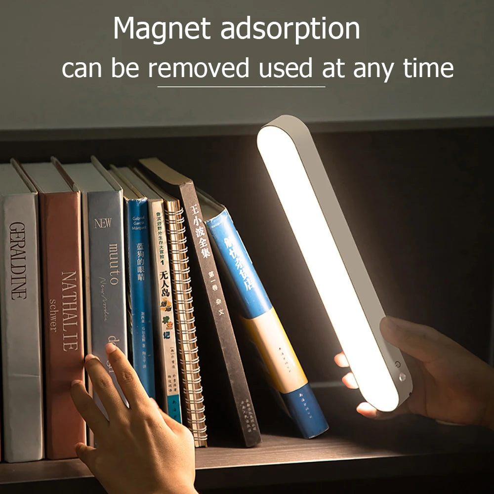 lampe led rechargeable aimantée moderne table blanc sans ombre usb led
