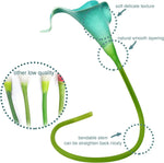 bouquet fleurs artificielles calla lily turquoise vert decoration intérieur moderne minimaliste