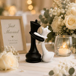 statues échecs moderne figurines roi reine noires blanches décoration intérieure minimaliste maison erotique