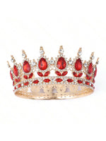 décoration gâteau couronne strass or rouge rose bleu vert violet classique acrylique mariage anniversaire