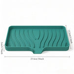 support savon silicone gris bleu rayures modernes facile nettoyer salle bain cuisine