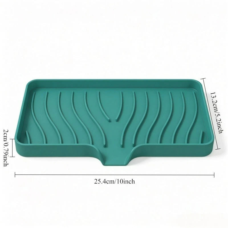 support savon silicone gris bleu rayures modernes facile nettoyer salle bain cuisine