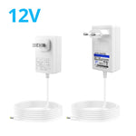 adaptateur secteur 12v led alimentation 100 240v blanc classique prise eu cordon 5.5mm 2.1mm