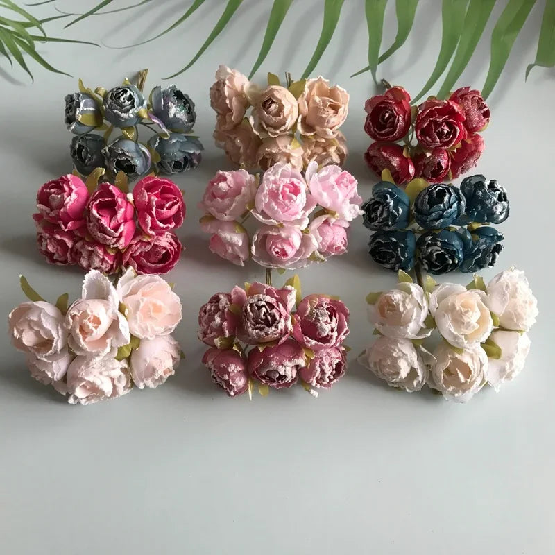 bouquet fleurs artificielles roses blanches bleues marrons rouges mariage anniversaire intérieur