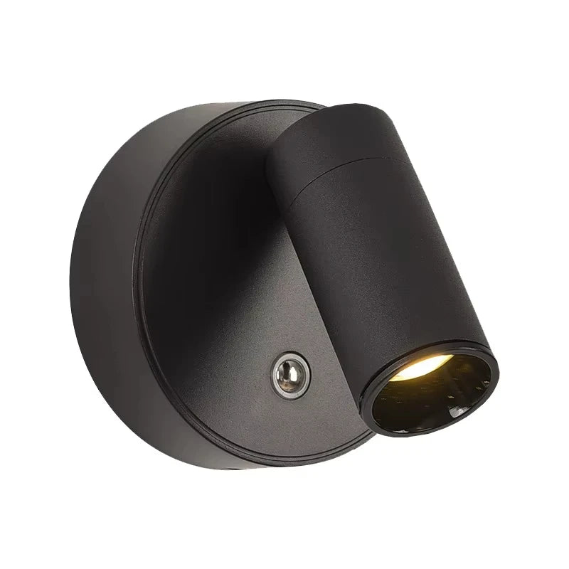 lampe murale rechargeable moderne blanc noir interrupteur tactile led 5v batterie abs