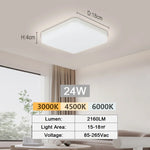 lampe led moderne blanche vis 18w 24w 36w 48w chambre salon cuisine