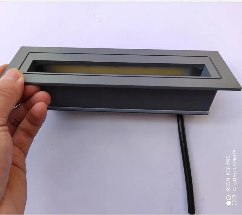 cache câble led moderne gris blanc texture mat salle manger chambre entrée fixé mur