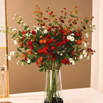décoration intérieure bouquet fleurs artificielles gerbera modernes couleurs vases transparents mariage anniversaire