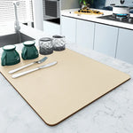 tapis table moderne gris marron bleu marine uni polyester respectueux environnement adhésif
