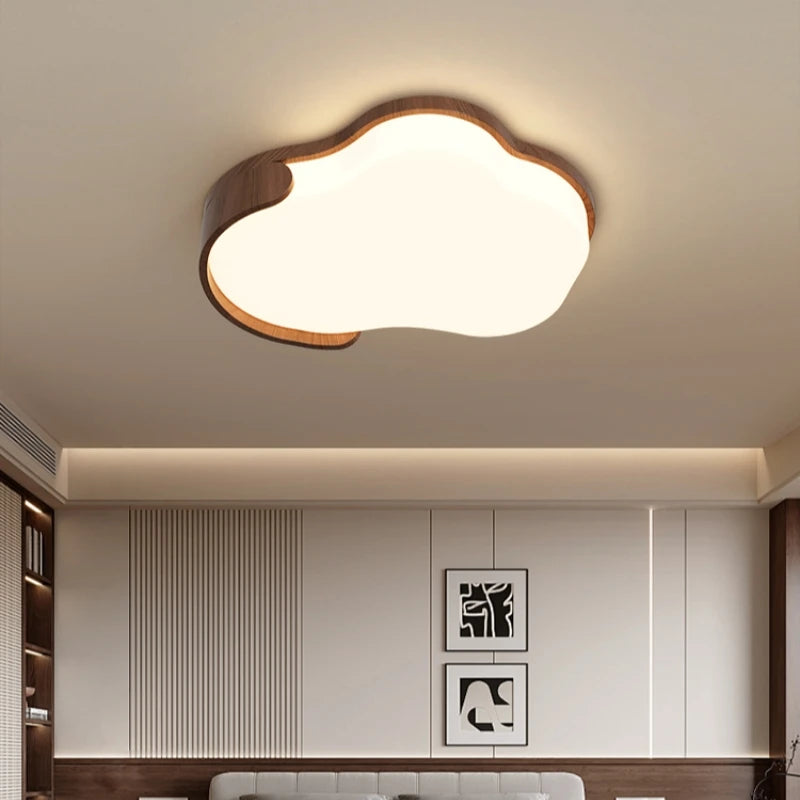 lampe moderne acier inoxydable blanc bois formes arrondies minimaliste(touchless switch)