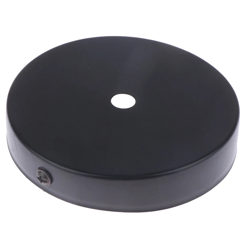 plaque montage luminaire moderne minimaliste blanc noir vis incluses
