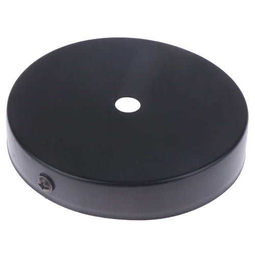 plaque montage luminaire moderne minimaliste blanc noir vis incluses