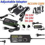 adaptateur électrique réglable tension sortie 3v 12v 24v entrée ac 100v 240v certification rohs