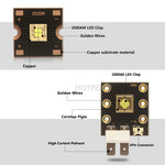 puce led 40w 60w 80w 120w 150w 300w 400w noir carré points dorés moderne