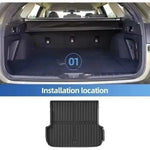 tapis sol voiture noir rayures horizontales moderne antidérapant waterproof clips inclusion full set