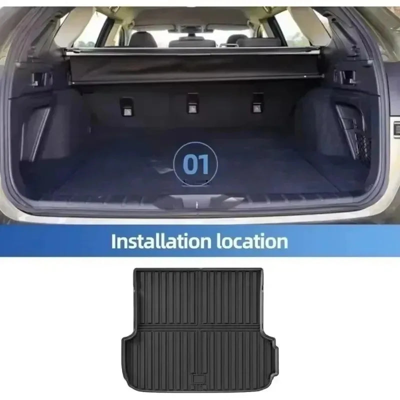 tapis sol voiture noir rayures horizontales moderne antidérapant waterproof clips inclusion full set