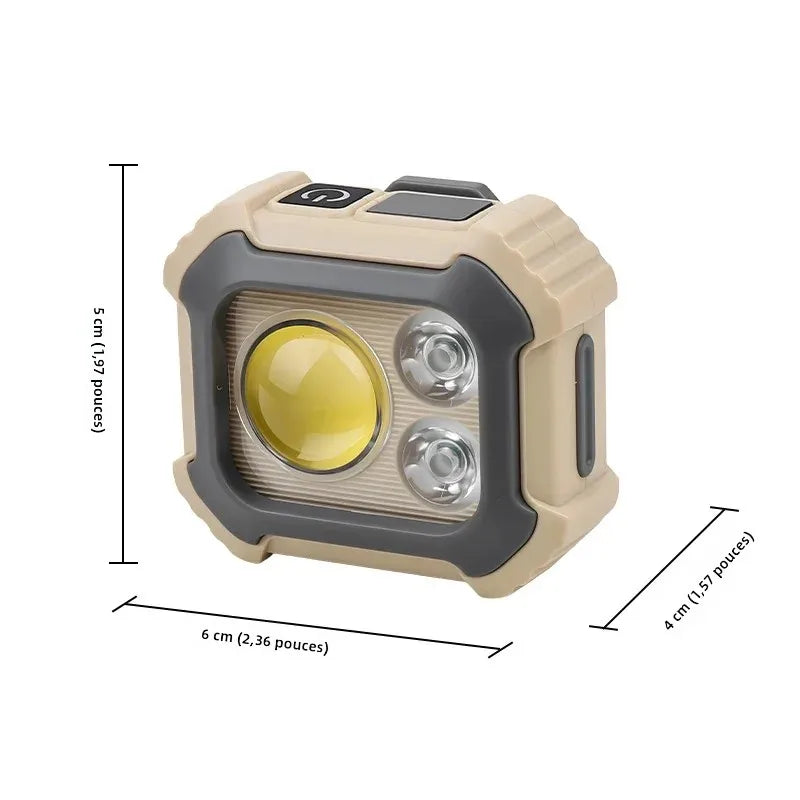 lampe frontale led tactique rechargeable bande élastique clip casquette trépied inclusécran affichage
