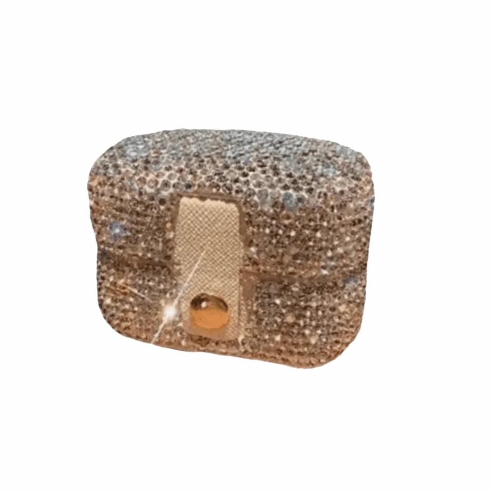 boîte bijoux moderne élégante cuir pu strass argenté beige rangement bijoux porte bijoux cadeau